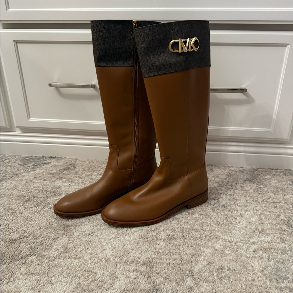 Michael Kors Brown and Black Heeled Boots